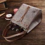 GENUINE LEATHER Vintage Forest-Style Top Layer Cowhide Shoulder Crossbody Bag