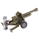 WW2 military weapon mini figures accessories artillery plastic building blocks