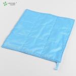 Polyester fiber and conductive fiber 3 layers microfiber cleaning cloth