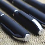 Gel pen,Promotional gel-ink pen with cap,black rubber gel-ink pen