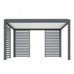 Gatehouse open-air sun room Outdoor canopy flipped louver gazebo shed four