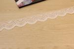 Water Soluble Interlining Guipure Lace Trims , Embroidery Cotton Lace Ribbon