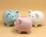 OEM 800g Ceramic Pig Piggy Bank 5 Color small middle and big size