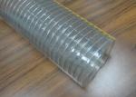 Food Grade PVC Spring Hose , Transparent Steel Wire Reinforced PVC Pipe / Tubing