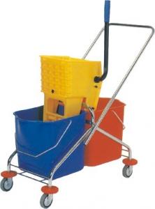 Wholesale 60L Mop Bucket With Wringer Rubber Universal Wheel Stronger Bearing Capacity from china suppliers