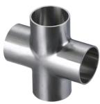 ASME B16.9 Cross Pipe Connector Seamless Four Way Tee Pipe Fitting