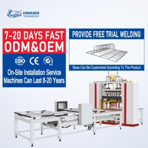 Wholesale Hwashi Wire Welding Machine For Animal Cages , Automatic Fast Metal Mesh Spot Welder from china suppliers
