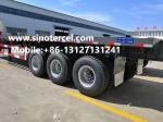 40 Foot 3 Axle Flat Bed Semi Trailer 40-50 Tons