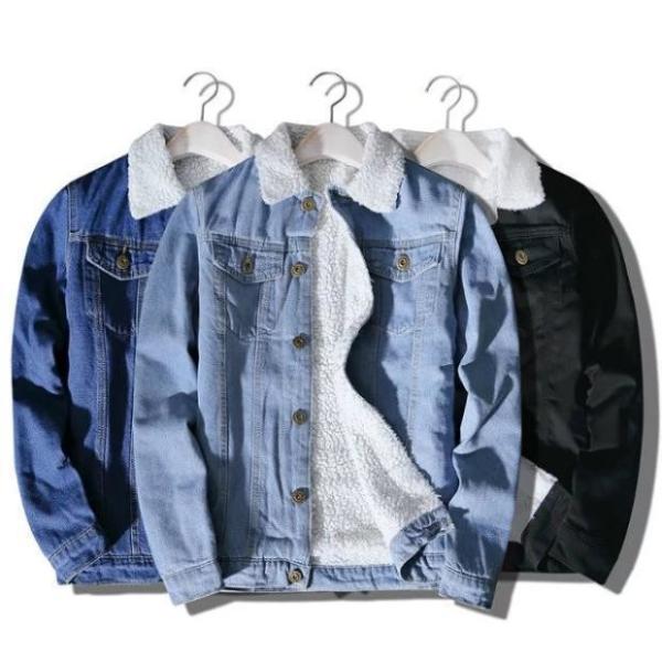 Light Blue 100% Cotton On Denim Jacket , Machine Washed Fleece Lined Jeans