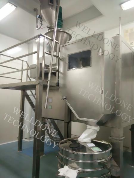 GMP Anti Dust Vertical Dry Granulator Machine For Mannitol / Aspirin