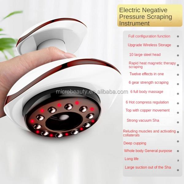Handheld Electric Cupping Machine For Back Body Targeted Relief With 9 Level Temperature