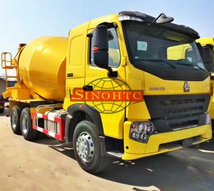 Wholesale 6x4 Cement Mixer Truck 9m3 Volume HOWO A7 Cabin Series 336 / 371hp Engine Power from china suppliers