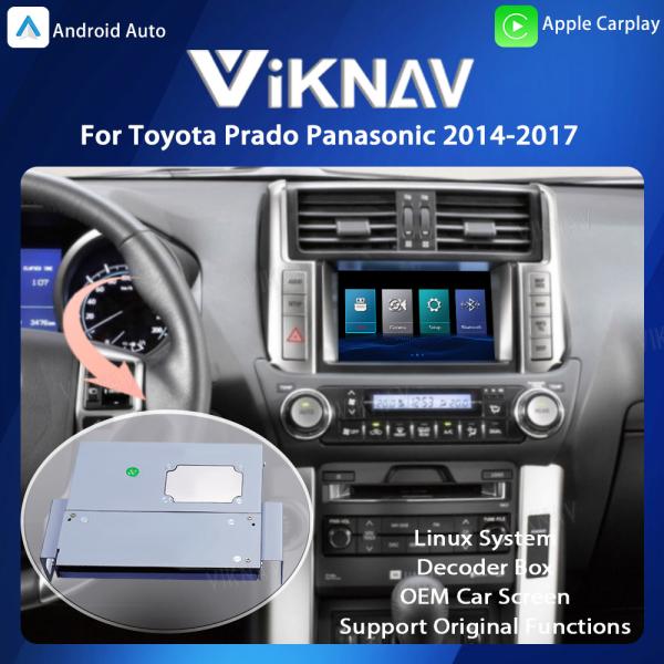 Viknav Linux System OEM Car For Toyota Prado Panasonic 2014-2017 Upgrade Decoder