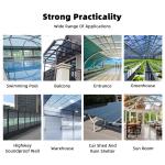 UV protection 4mm 5mm Very High Impact Strength Greenhouse Solid Polycarbonate
