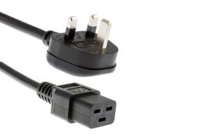 Wholesale Black 3*0.5mm2 3*0.75mm2 UK Power Cord C13 3*1.0mm2 For Home Application from china suppliers