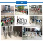 Pedestrian Vertical Swing Turnstile Gate Automatic Sliding Security Entrance