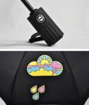 Cute Cloud Printing Windproof Fully Automatic Umbrella