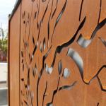 Rectangle Decoration Metal Garden Products Corten Steel Garden Screen Fence