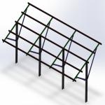 Few Solar Ground Mount System Penetration Steel Single H - Beam Pole