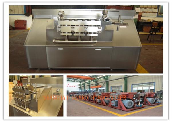 Stainless Steel Dairy Two Stage Homogenizer , Industrial Homogenization