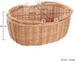 wicker picnic baskets with Handles.Kingwillow. (Natural)