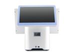 White Touch POS Machine , Touch Screen Cash Register Machine User Friendly