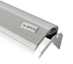 LED aluminum extrusion profile for stairs with CE Rohs Silver white Clear