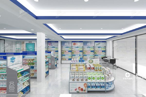 02-DYJYS006, Elegant and Simple Style Pharmacy Store in Wuxi featuring 40 Main