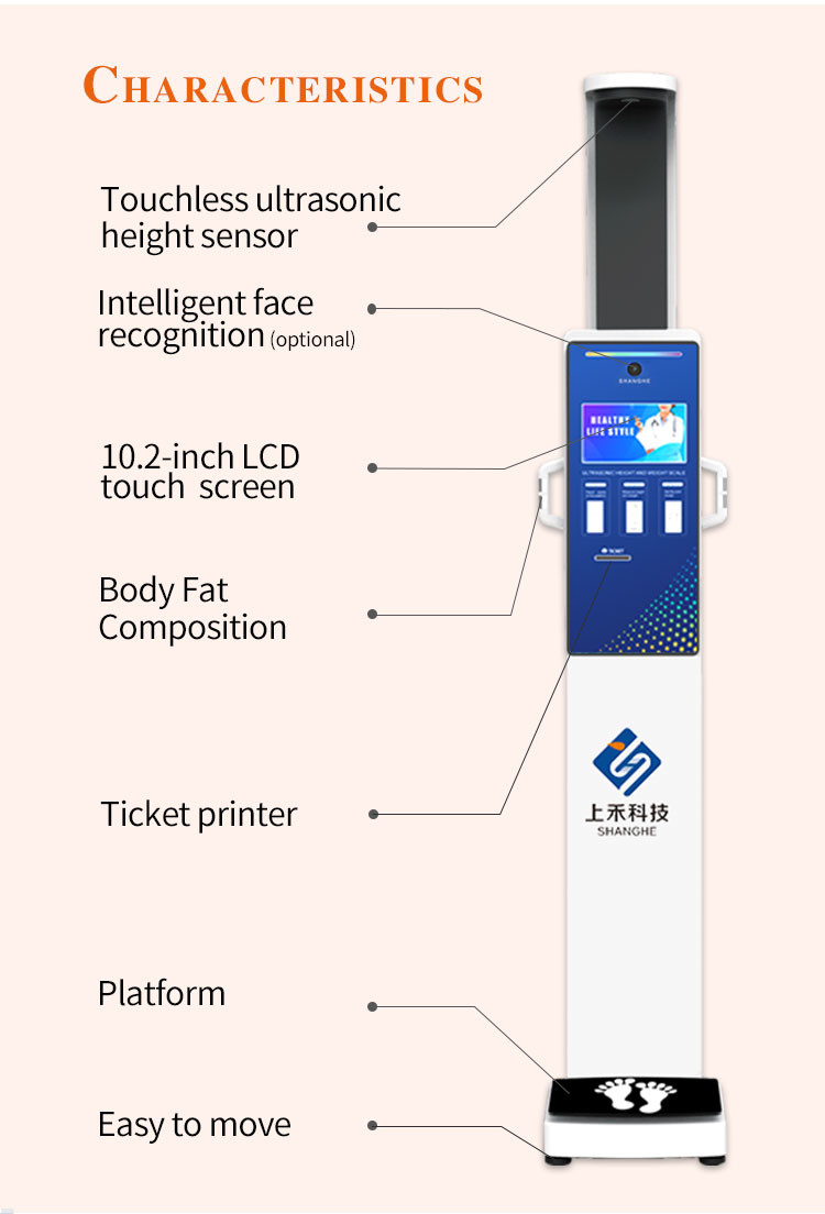 Accurate Body Weight And Height Scale Body Fat Scale 20 - 210 cm