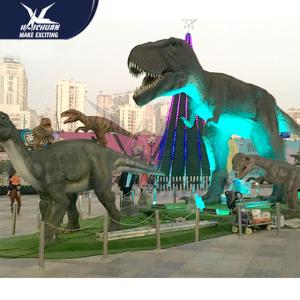 Wholesale Outdside Theme Park Realistic Dinosaur Models / Life Like Garden Animals from china suppliers
