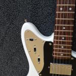 Custom Shop,Jaguar model with White Top,6 Strings Electric Guitar,Slivery