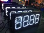 10 Inches RF Remote Control Digital Red led Time And Temperature Oil Price Led