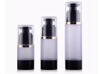 Black AS Airless Cosmetic Bottles 30ml FDA Hot Stamp Printing Custom Color