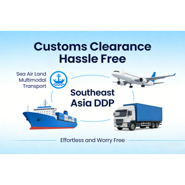 Hassle Free DDP Customs Clearance Services , Southeast Asia DDP Multimodal Transport Service