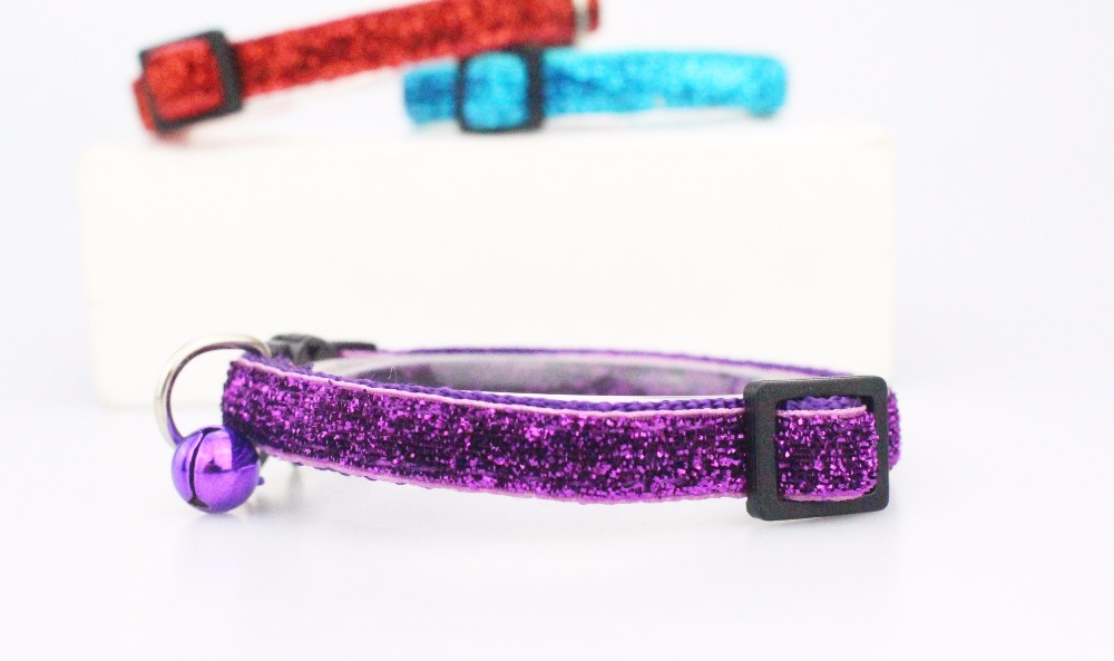 Adjustable Size Small Safety Nylon Gerrit Material Cat Collar For Pet