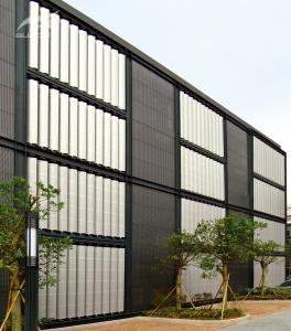Wholesale Residential Curtain Wall Louvers Remote Manual Control PVDF Coating Durable from china suppliers