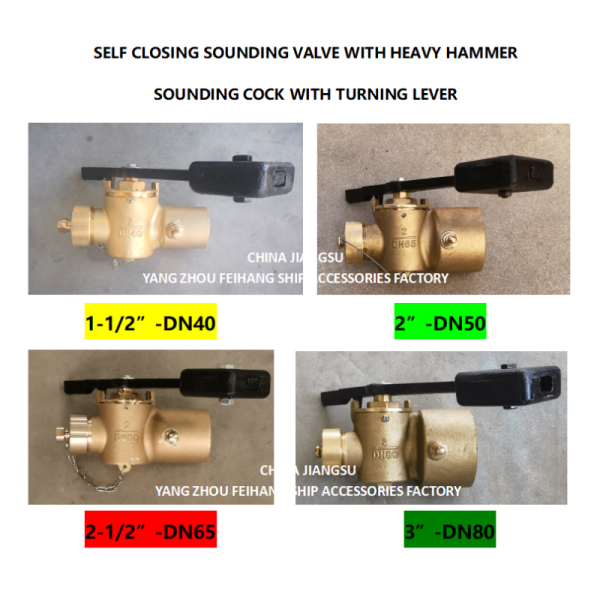Sounding Self Closing Valve Technical Data For Fh-40a Cb/T3778-99 Sounding Cock Threaded Ends