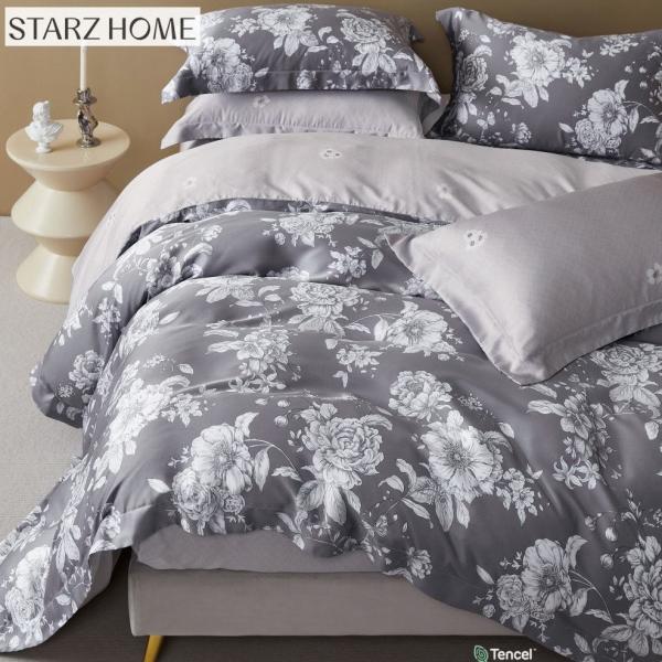 Viscose and Cotton Filling 100% Cotton Bedsheets Set for Luxurious Floral Bed