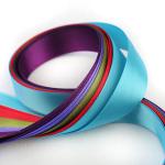 Various Color Decorative Satin Ribbon Custom Logo For Cake Wrapping