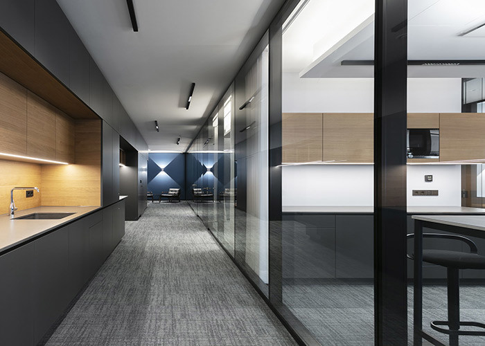 Office Building High Quality Framed Double Glass Wall Partition