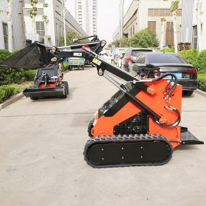 Wholesale ZHONGMEI Electric Start Small Skid Steer Diesel Loader With Bucket Different Attachment Skidsteer Bagger from china suppliers