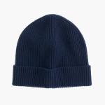 All Cashmere Knitted Mens Chunky Beanie , Custom Color Thick Ribbed Beanie