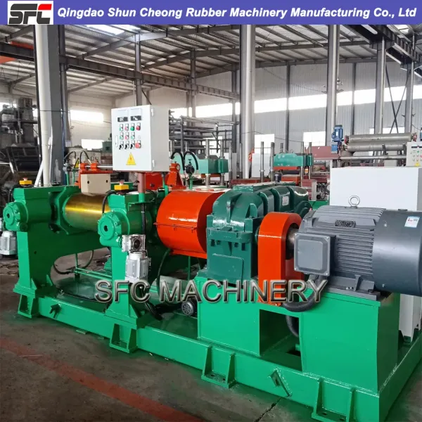 PLC Control Automatic Rubber Calender with Hard-Tooth Reducer for High Precision Calendering
