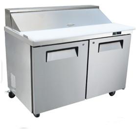 Wholesale 48 Inch Refrigerated Preparation Table R290 Salad Prep Fridge 12.9 Cu.Ft from china suppliers