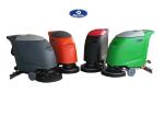 Double Bearing Wheel Walk Behind Scrubber , Floor Care Equipment PVC Material