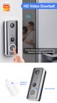 PIR Detection Smart Home Doorbell With 3mm Focal Length F2.0 Lens And Voice