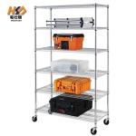 600MM 1.2M Chrome Metal Storage Wire Shelves Heavy Duty 4 Tier