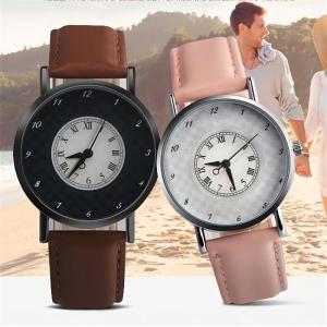 Wholesale Water Resistant 38mm Couple Watches Leather Belt 3ATM Fashion Stylish Couple from china suppliers
