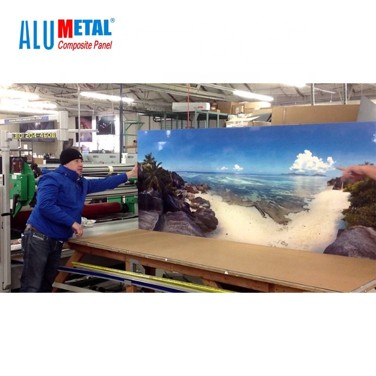 Signage 1220mm PE Aluminum Composite Panel Fireproof ACM Antibacterial