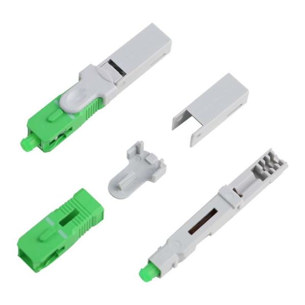 Alligator clip, front bar wedge, SM, 52mm, for drop cable, vertical input, sc